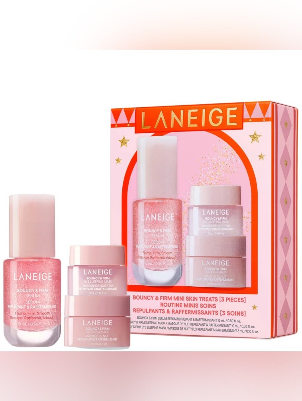Laneige Bouncy & Firm Mini Skin Treats (3-Piece Set)
